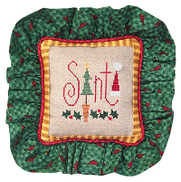 Tiny Tidings VI, model 2, counted cross stitch from Lizzie Kate