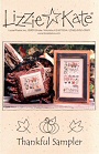 Thankful Sampler -- counted cross stitch from Lizzie Kate