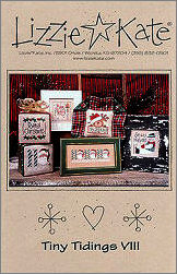 Tiny Tidings VIII -- counted cross stitch from Lizzie Kate