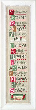 MERRY CHRISTMAS By the Letter DOUBLE FLIPS series - click for border instructions