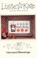 Harvest Blessings -- counted cross stitch from Lizzie Kate