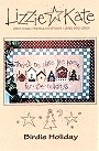 Birdie Holiday -- counted cross stitch from Lizzie Kate