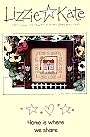 Home Is Where We Share -- counted cross stitch from Lizzie Kate