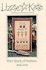 Plant Seeds of Kindness and Love -- counted cross stitch from Lizzie Kate