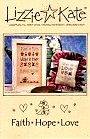 Faith * Hope * Love -- counted cross stitch from Lizzie Kate