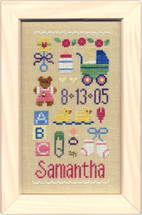 #115 Baby Sampler from Lizzie Kate