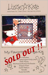 My Favorite Things Kit -- counted cross stitch from Lizzie Kate