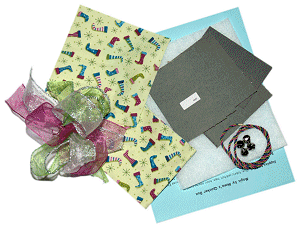 K33F Santa Wants to Know! Finishing Kit Contents