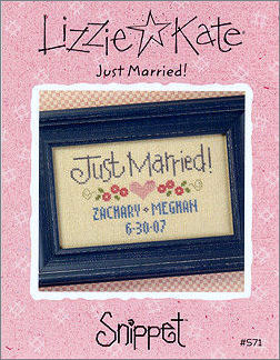 S71 Just Married! -- counted cross stitch from Lizzie Kate