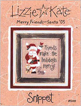 Merry Friends  Santa '03 -- counted cross stitch from Lizzie Kate