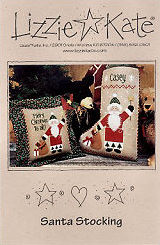 Santa Stocking-- counted cross stitch from Lizzie Kate