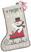 Snowflake Express Stocking -- click for details