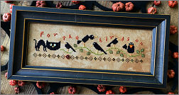 SPOOKED! Mystery Sampler Part 3 Bonus Design For the Birds