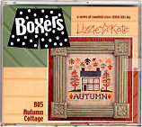 Autumn Cottage Boxer Kit -- counted cross stitch from Lizzie Kate