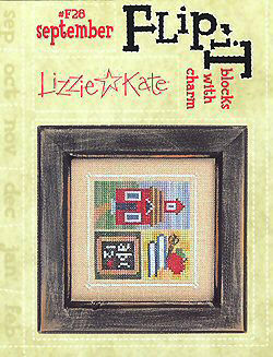 F28 September Blocks Flip-It Charm included with chart! F28 September Blocks Flip-It
