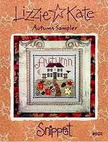 Autumn Sampler -- counted cross stitch from Lizzie Kate