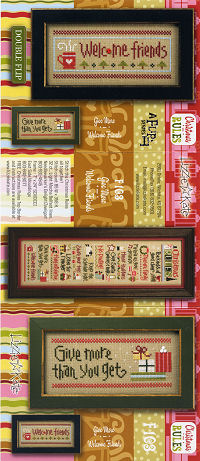 F103 Give More/Welcome Friends Christmas Rules Double Flip s F103 Give More/Welcome Friends Christmas Rules Double Flip s