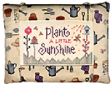 Plant a Little Sunshine Kit -- counted cross stitch from Lizzie Kate