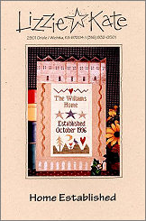 Home Established -- counted cross stitch from Lizzie Kate