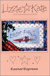 Easter Express -- counted cross stitch from Lizzie Kate