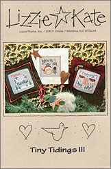 Tiny Tidings III -- counted cross stitch from Lizzie Kate