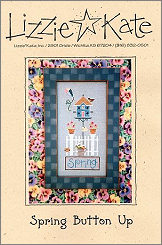 Spring Button-Up -- counted cross stitch from Lizzie Kate