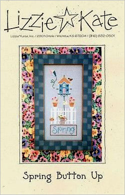 Spring Button Up -- counted cross stitch from Lizzie Kate