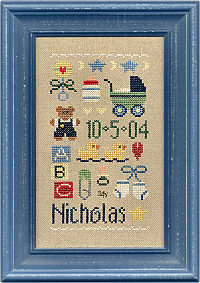 #115 Baby Sampler from Lizzie Kate #115 Baby Sampler from Lizzie Kate