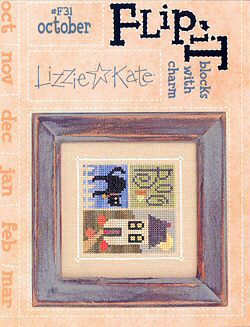 F31 October Blocks Flip-It Charm included with chart! F31 October Blocks Flip-It