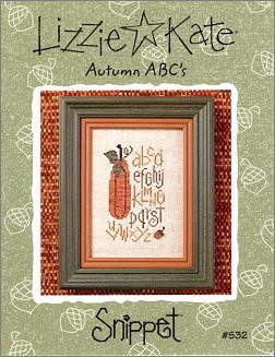 Autumn ABCs -- counted cross stitch from Lizzie Kate