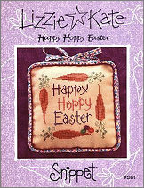 Happy Hoppy Easter -- counted cross stitch from Lizzie Kate