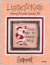 Merry Friends  Santa '03 -- counted cross stitch from Lizzie Kate