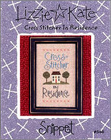 Cross-Stitcher in Residence -- counted cross stitch from Lizzie Kate