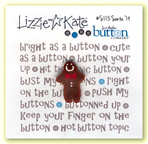S115E Gingerbread Button S115E Gingerbread Button