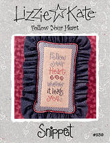 Follow Your Heart -- counted cross stitch from Lizzie Kate